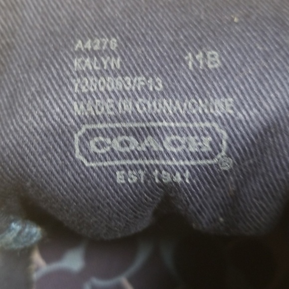 ***SOLD***NWOT Coach Kayln Blue Coach Shoes - Picture 8 of 8